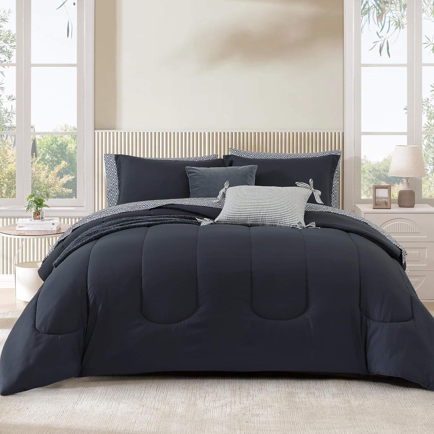 Melex 7-piece Bed in a Bag Comforter Set with Sheets