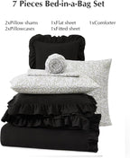 Melex Ruffle Comforter Set