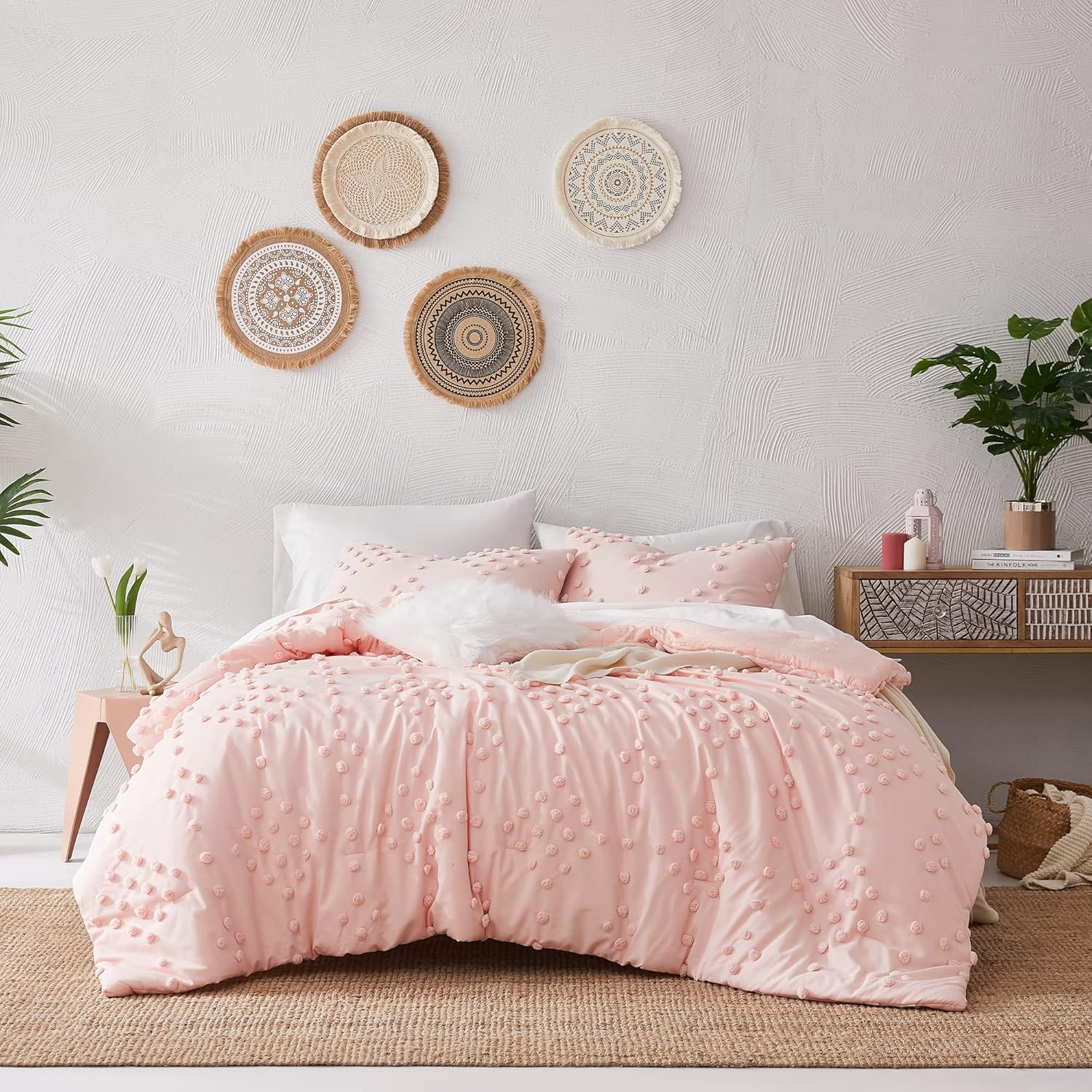 Melex Pom Tufted Comforter Set