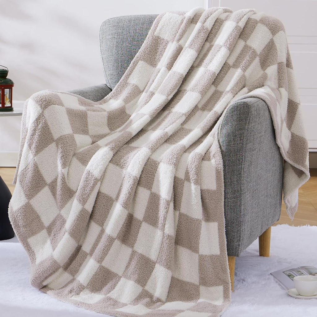 Melex Checkered Throw Blanket