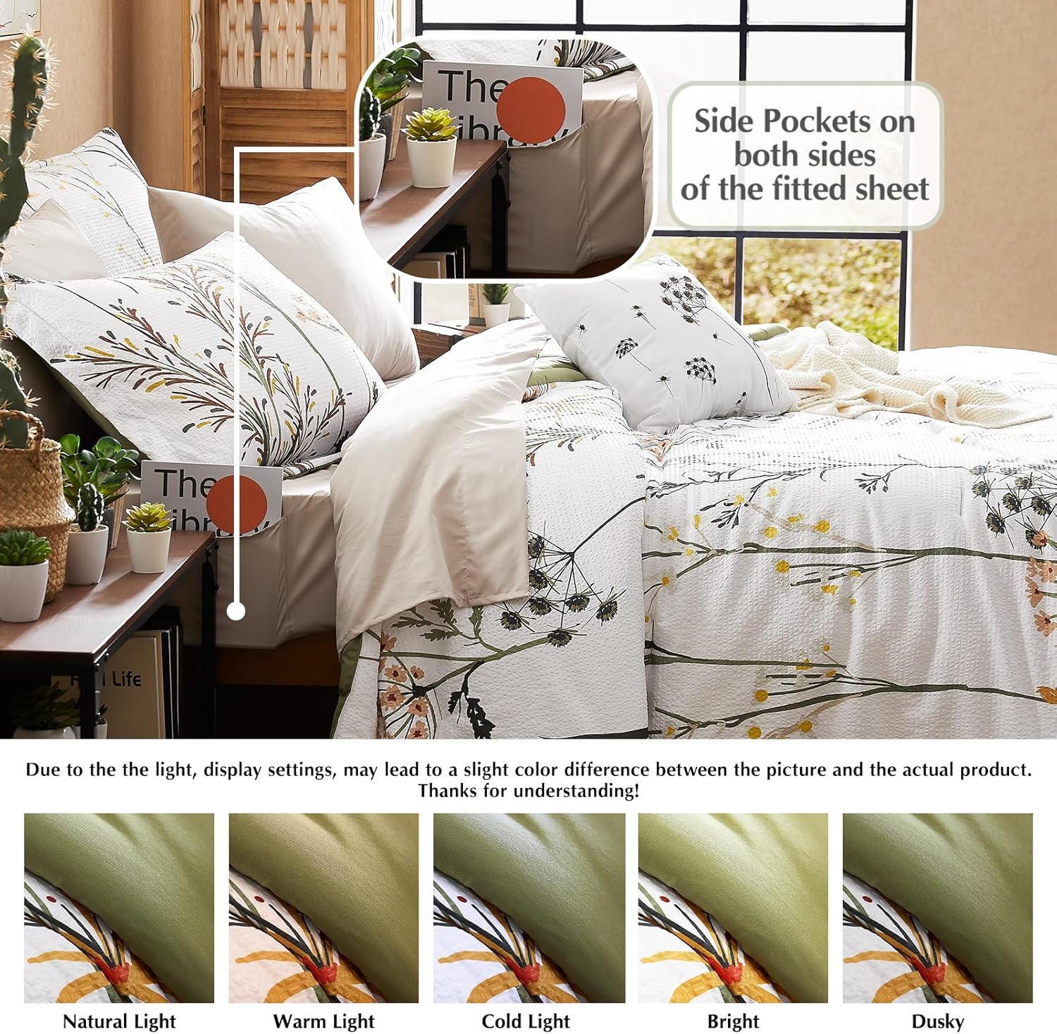 Melex Floral 7-piece Comforter Set