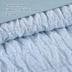 Melex Puff 7-piece Bed in a Bag Comforter Set with Sheets