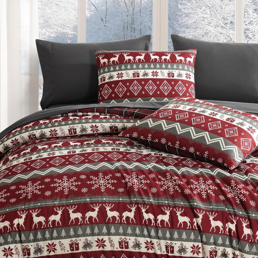 Melex Plaid Comforter Set
