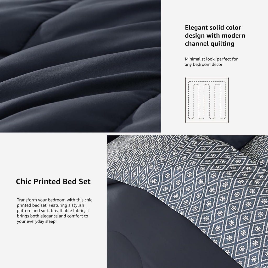 Melex 7-piece Bed in a Bag Comforter Set with Sheets