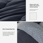 Melex 7-piece Bed in a Bag Comforter Set with Sheets