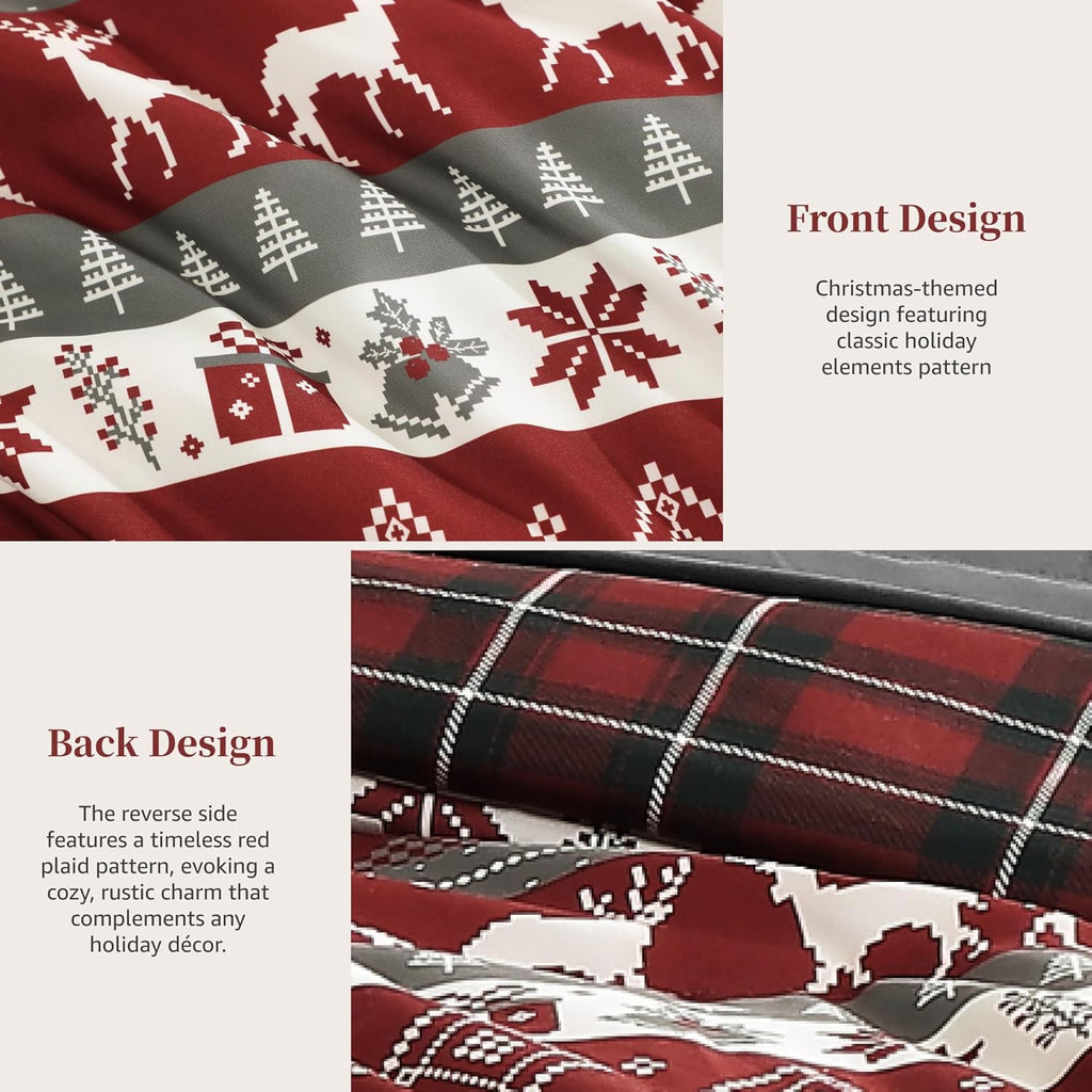 Melex Plaid Comforter Set