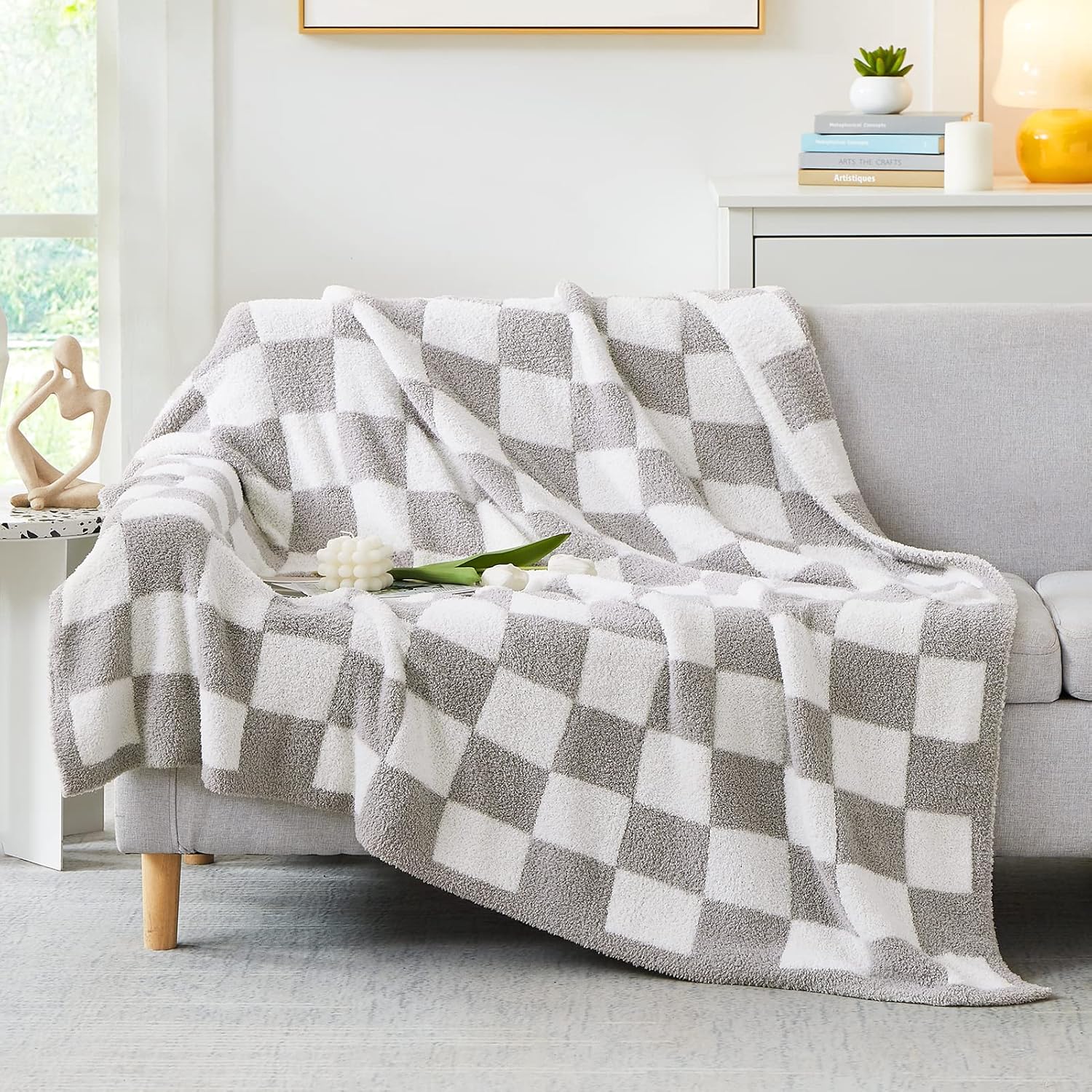 Melex Checkered Throw Blanket
