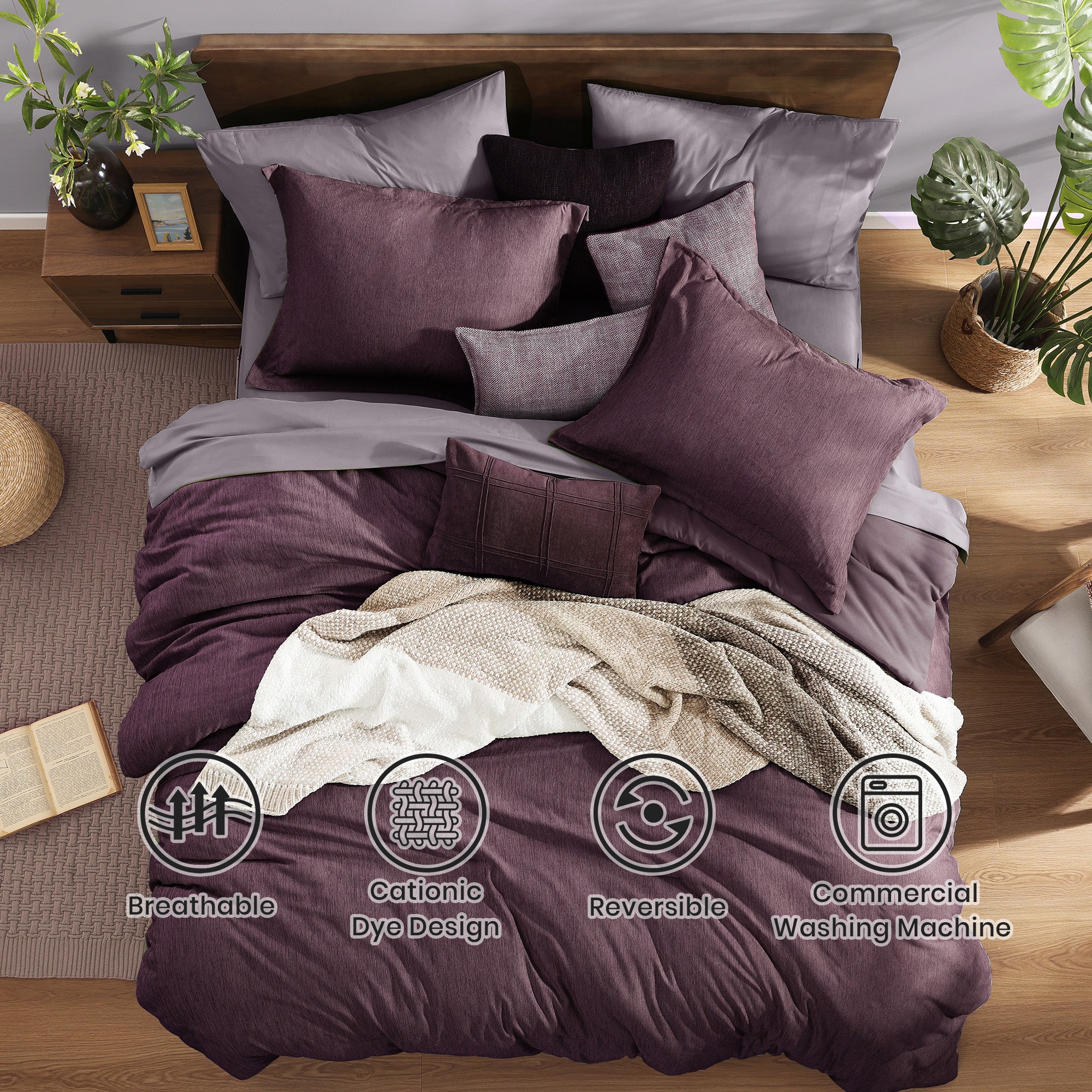 Cationic Dyeing Comforter Sets