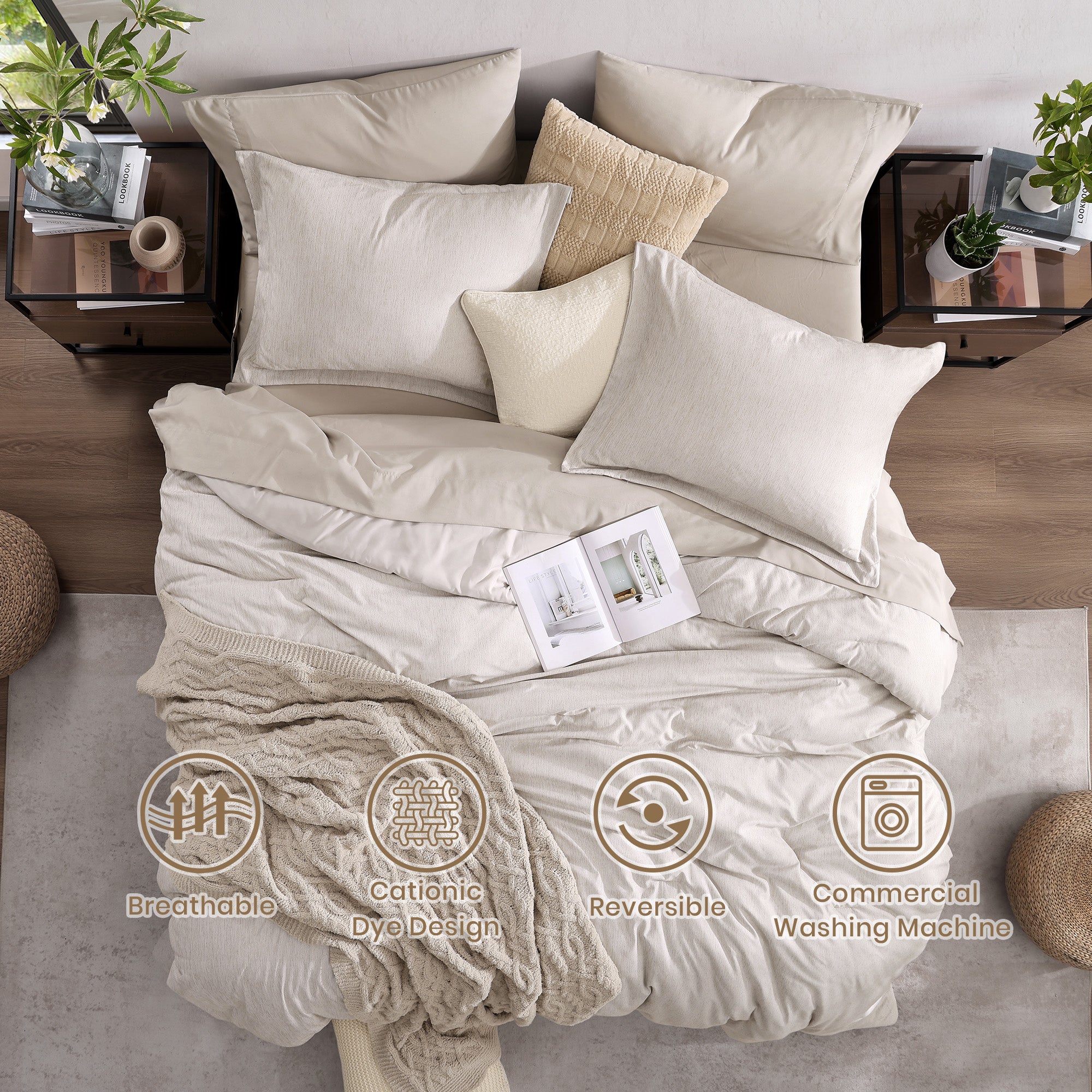 Cationic Dyeing Comforter Sets