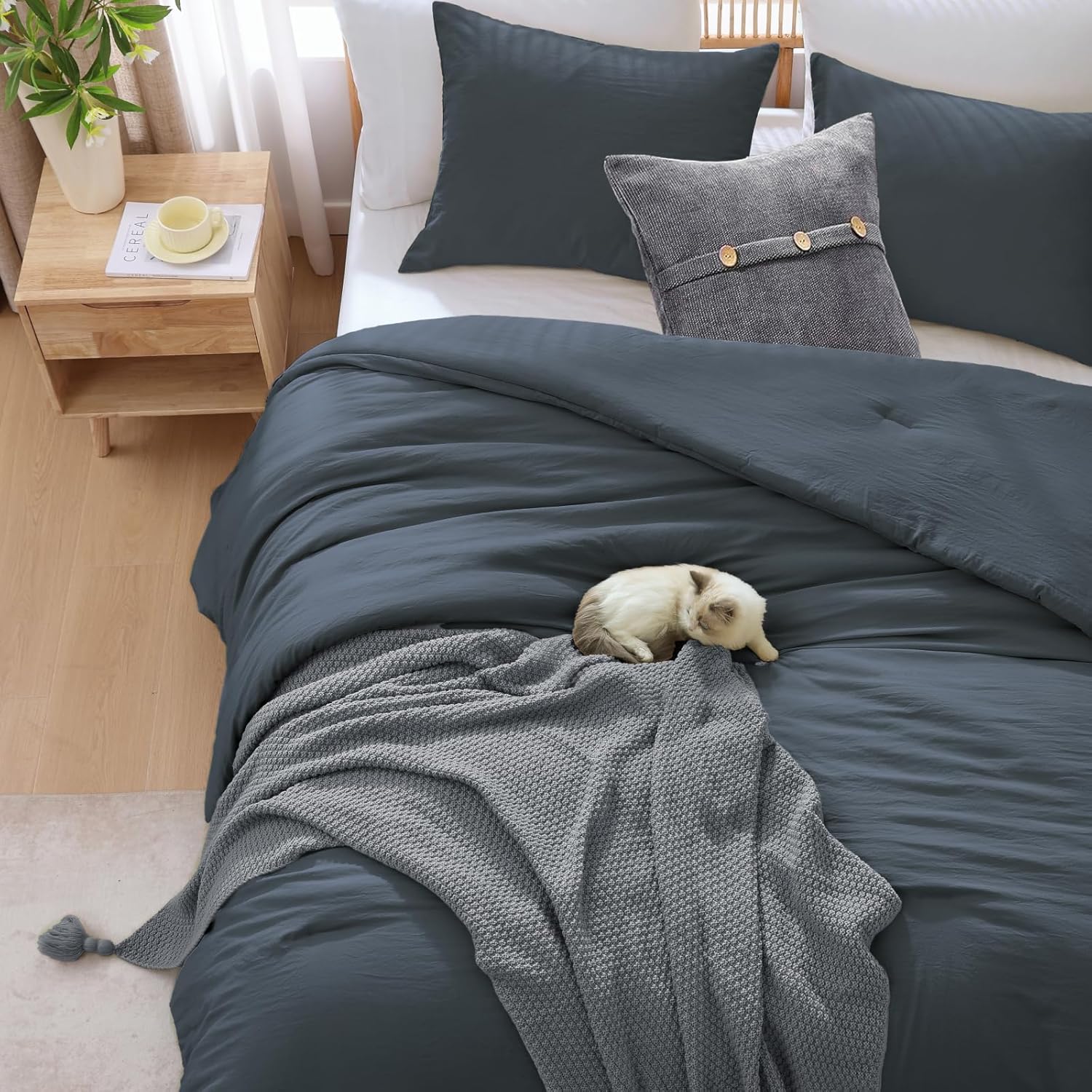 Prewashed 3 Pieces Comforter Set