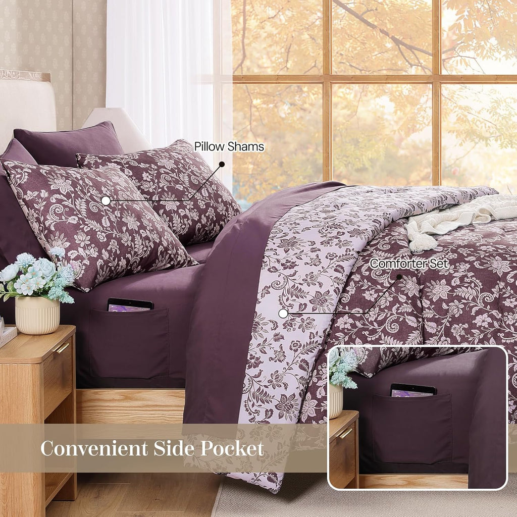 Botanical Flowers Comforter Set