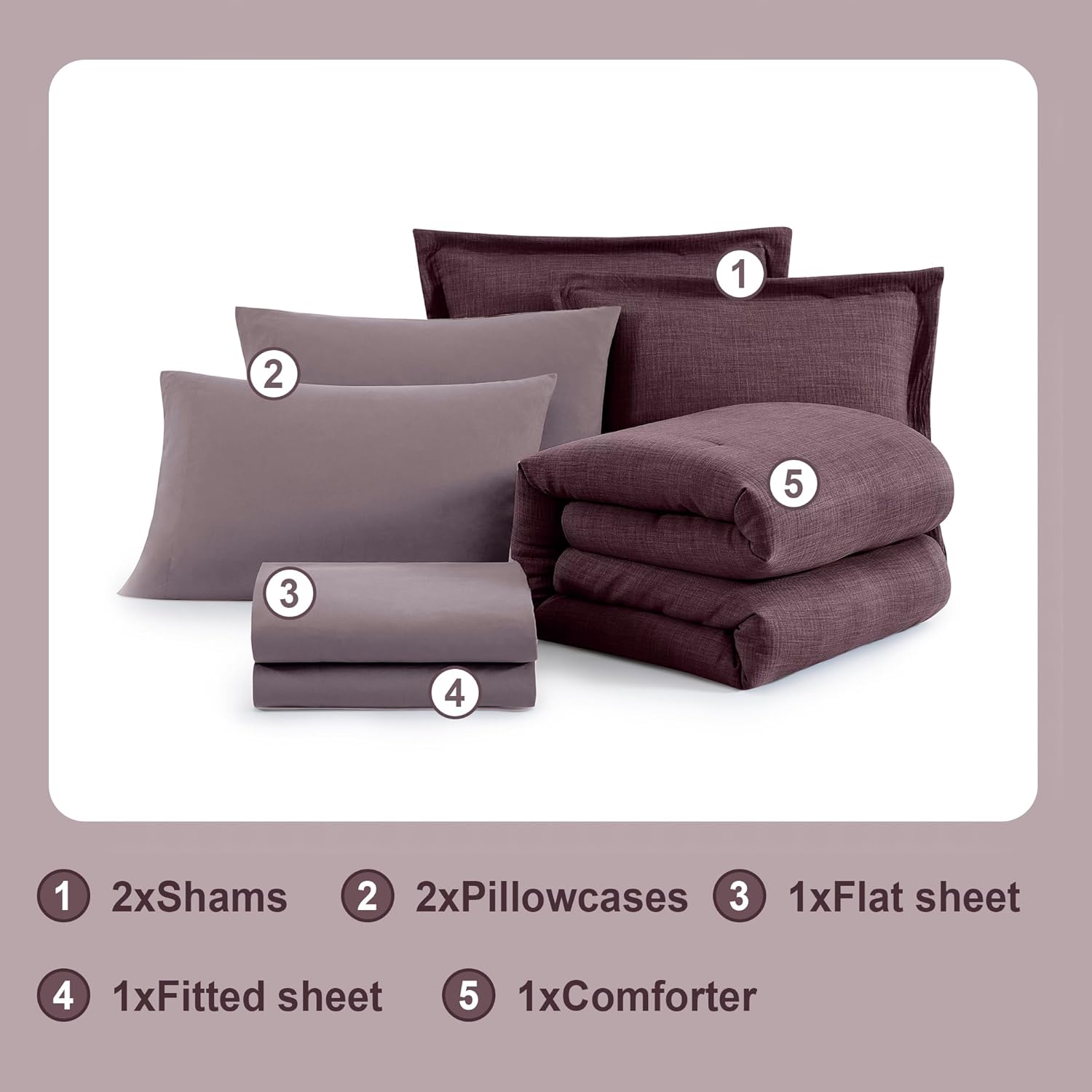 Melex Textured Comforter Set