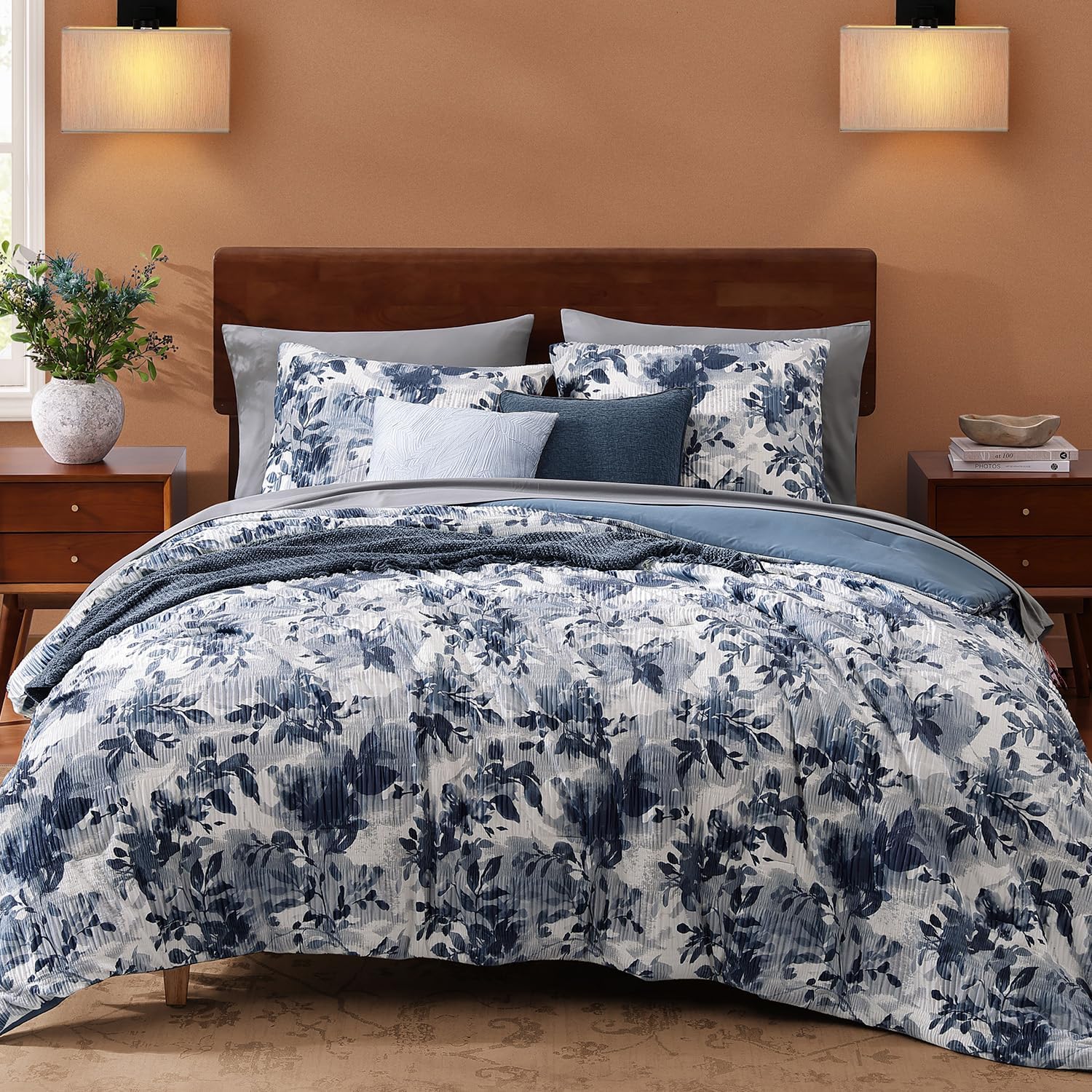 Melex Floral 7-piece Comforter Set