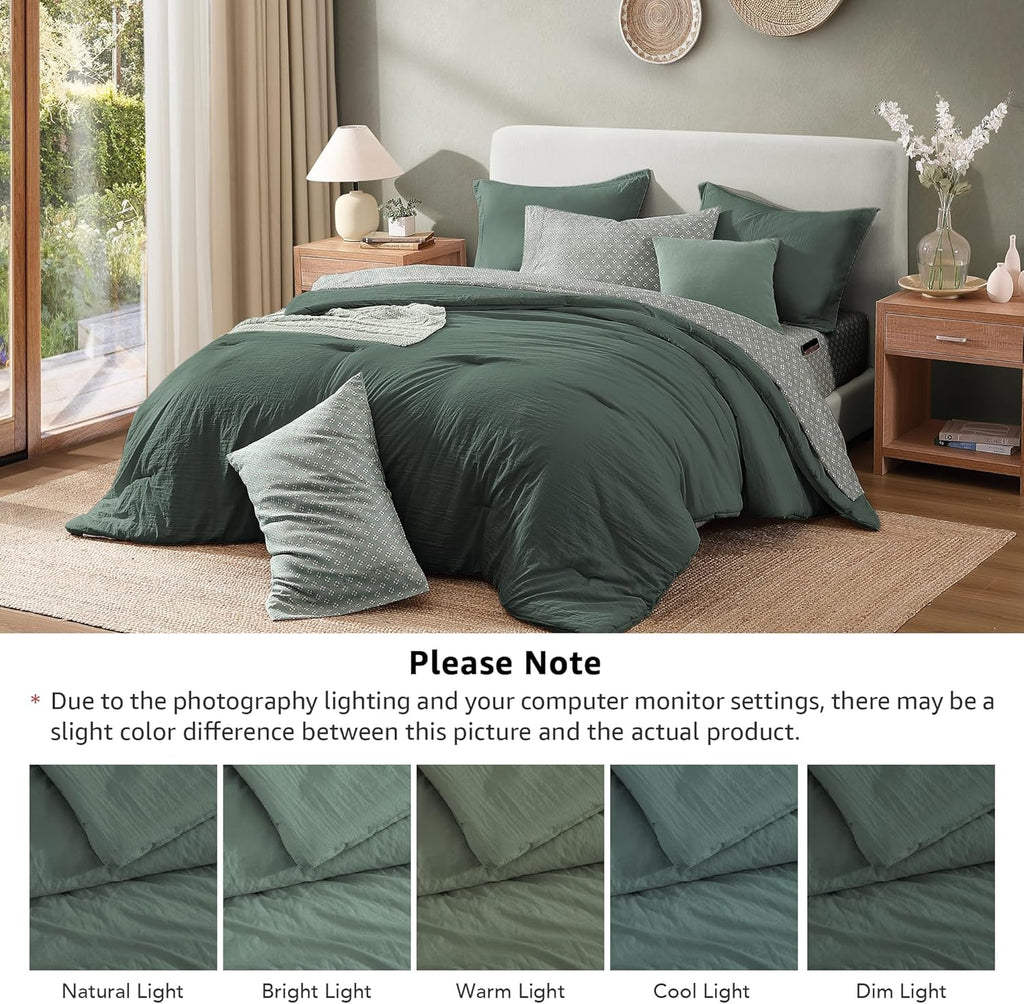 Melex Prewashed Bed in a Bag,Ultra Soft Comforter Bed Set with Sheets