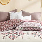 Melex Boho 7-Piece Bed in a Bag Comforter Set with Sheets