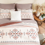 Melex Boho 7-Piece Bed in a Bag Comforter Set with Sheets