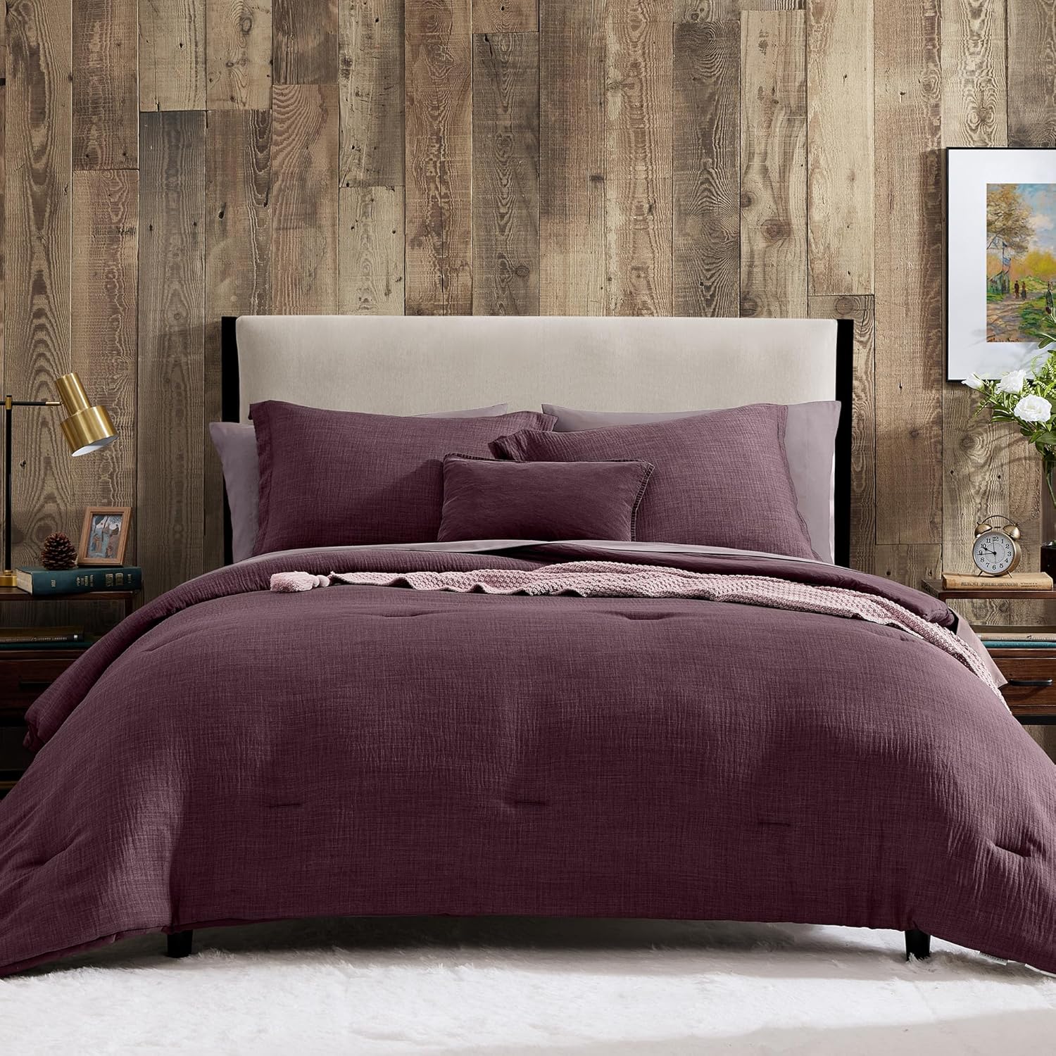 Melex Textured Comforter Set
