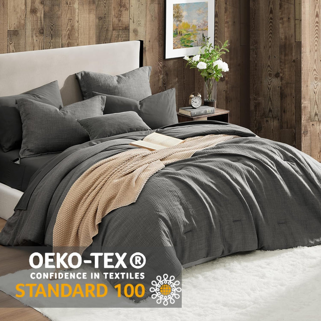 Melex Textured Comforter Set