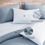 Melex Prewashed Bed in a Bag,Ultra Soft Comforter Bed Set with Sheets