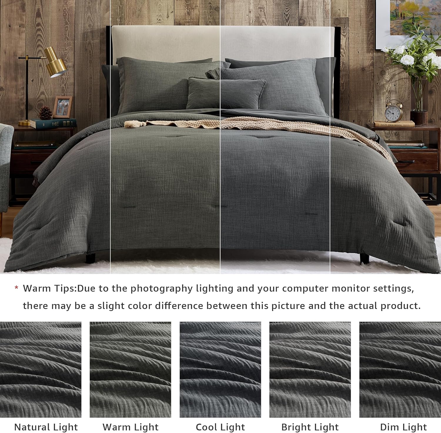 Melex Textured Comforter Set