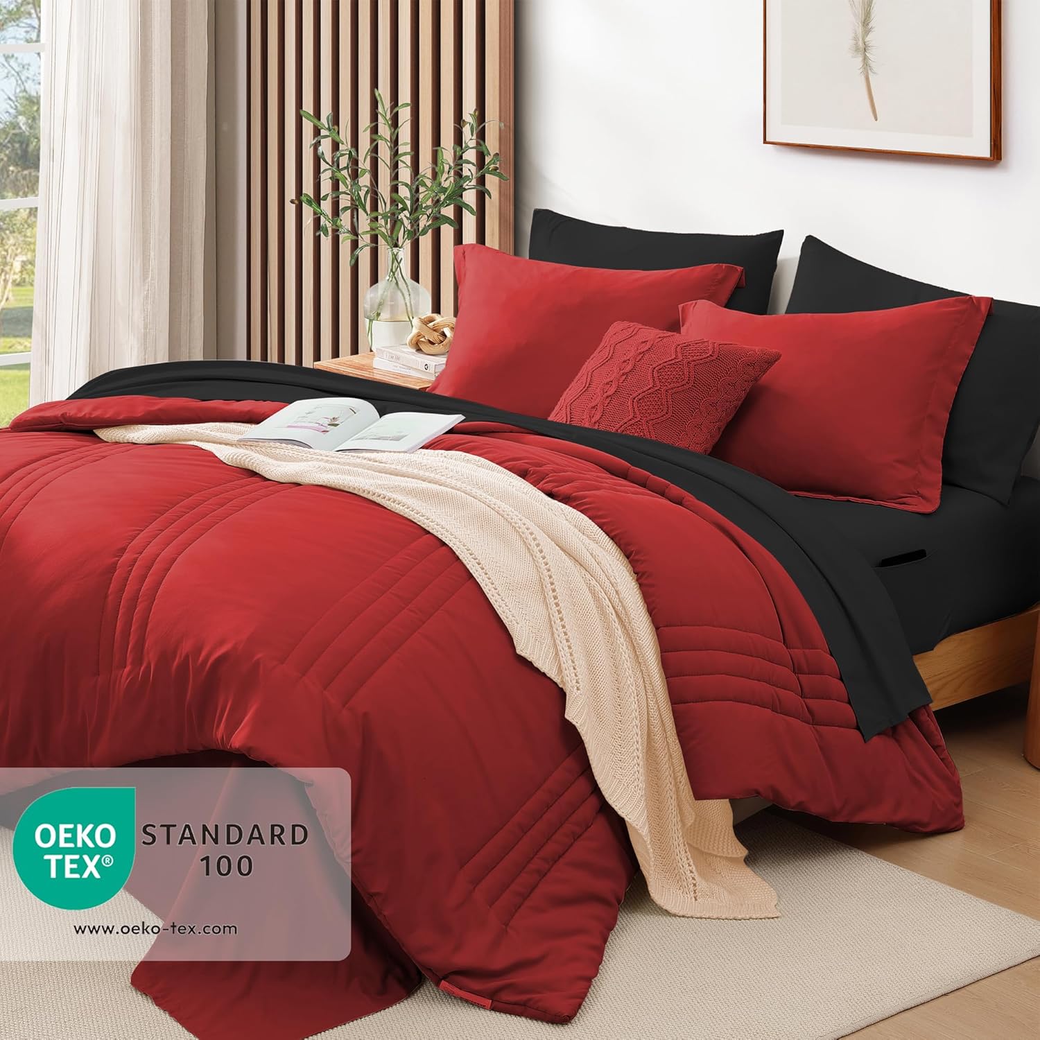 Melex 7-piece Bed in a Bag Comforter Set with Sheets