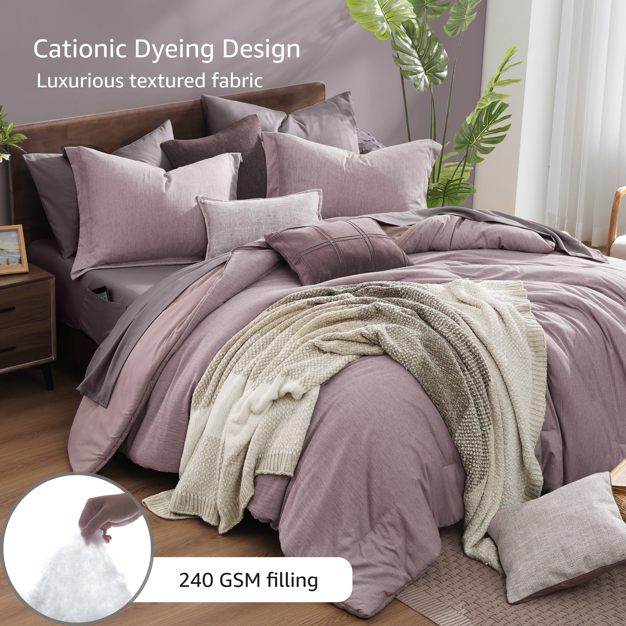 Cationic Dyeing Comforter Sets