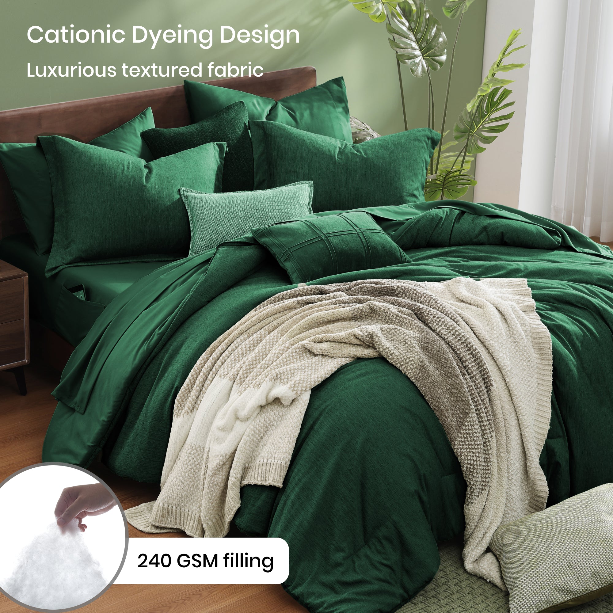Cationic Dyeing Comforter Sets
