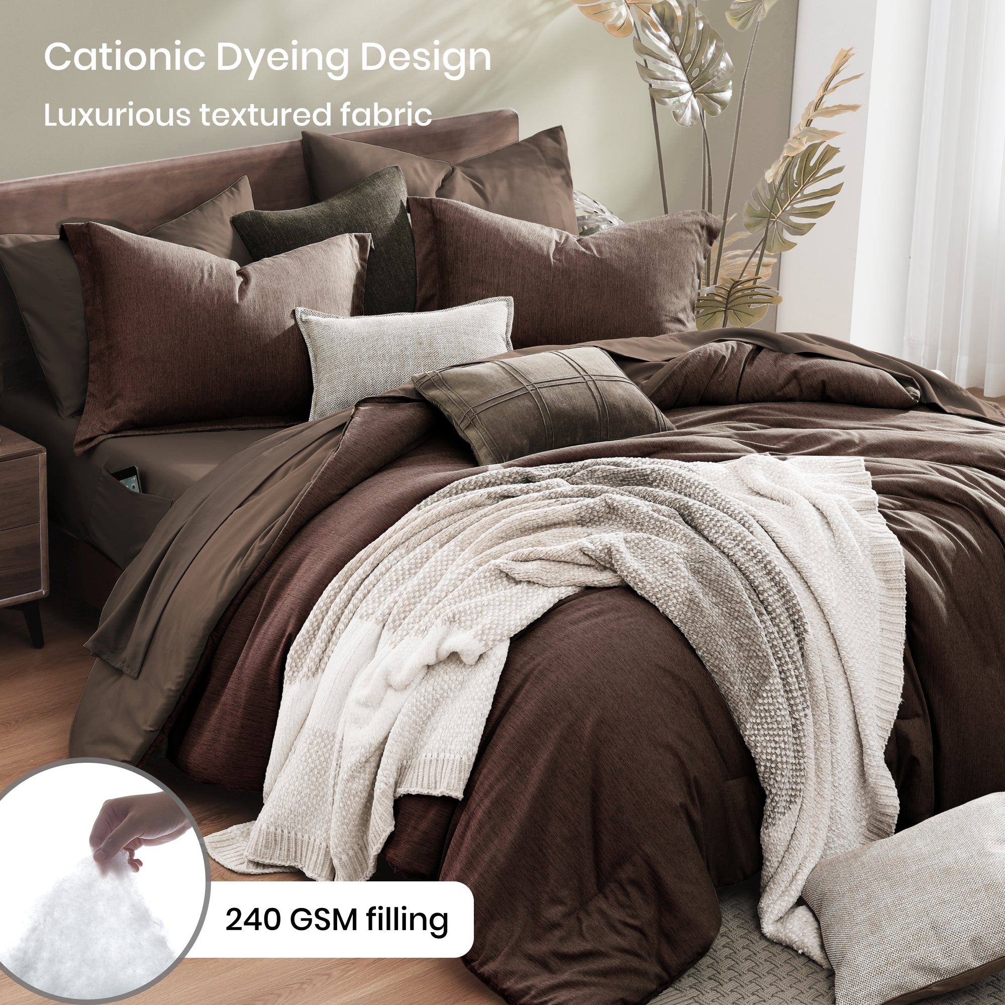 Cationic Dyeing Comforter Sets