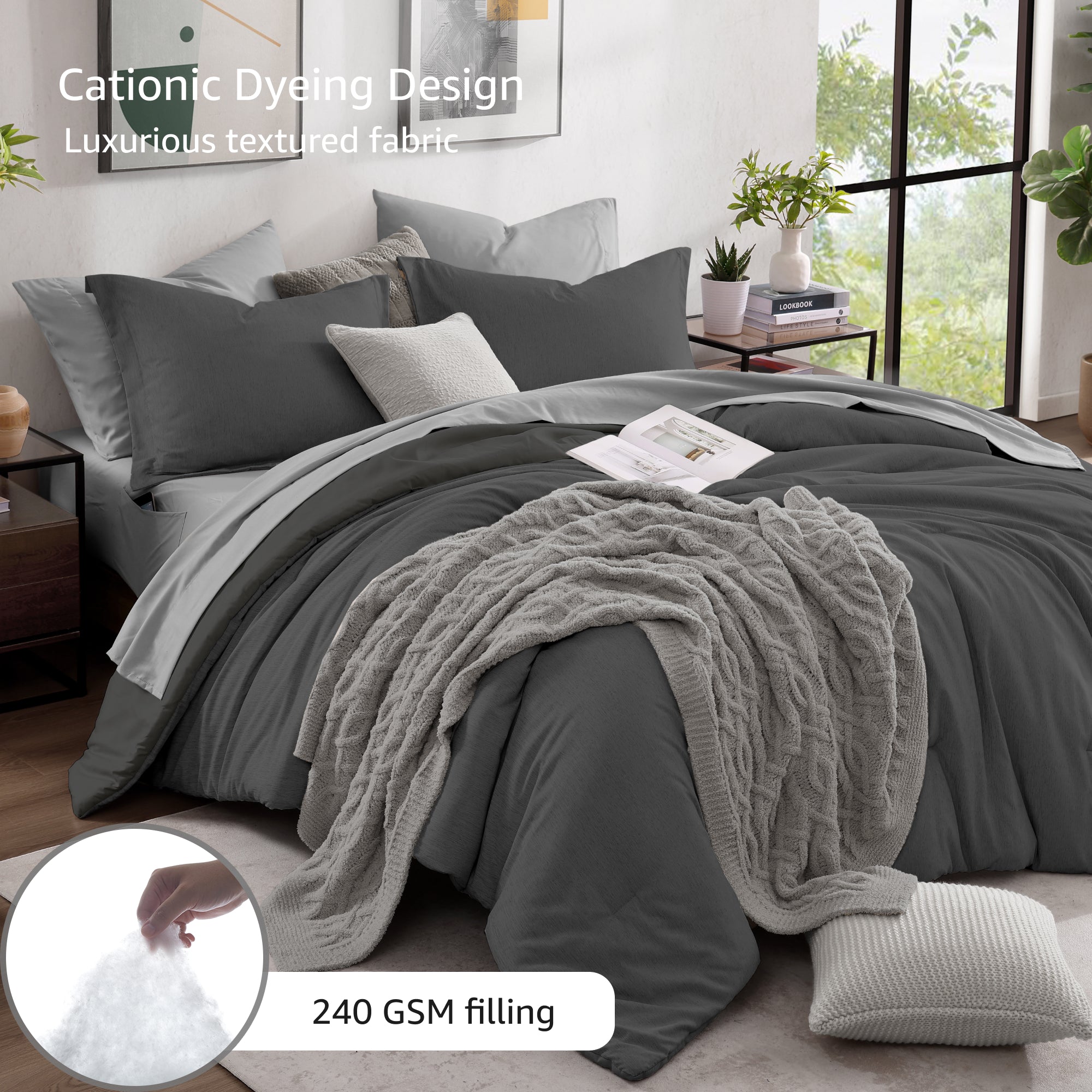 Cationic Dyeing Comforter Sets