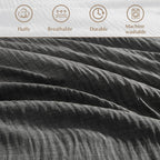 Melex Textured Comforter Set