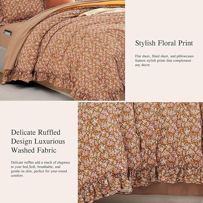 Melex Ruffle Comforter Set