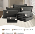 Melex Textured Comforter Set