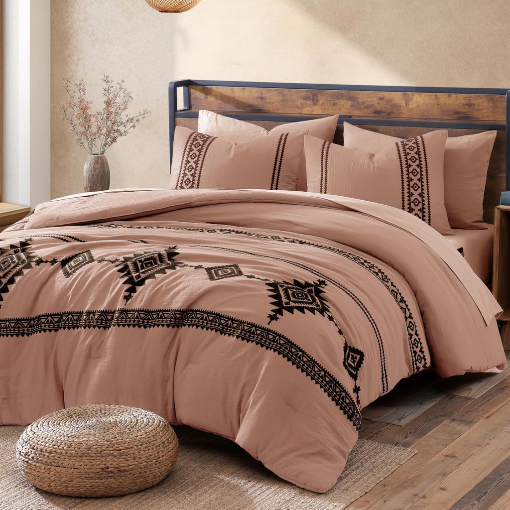 Melex Embroidery Comforter Set