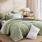 Melex Prewashed Bed in a Bag,Ultra Soft Comforter Bed Set with Sheets