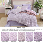 Melex Puff 7-piece Bed in a Bag Comforter Set with Sheets