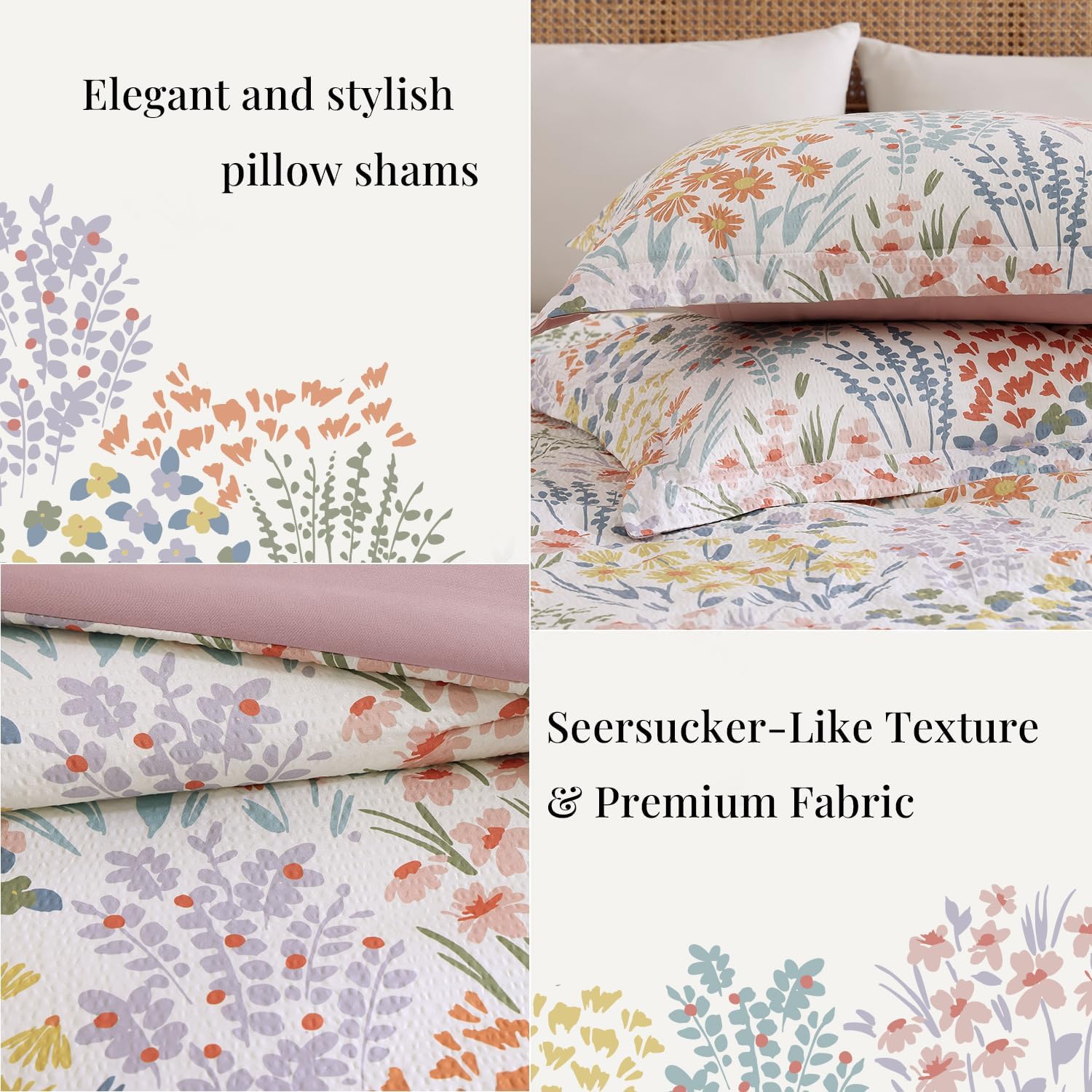 Melex Floral 7-piece Comforter Set