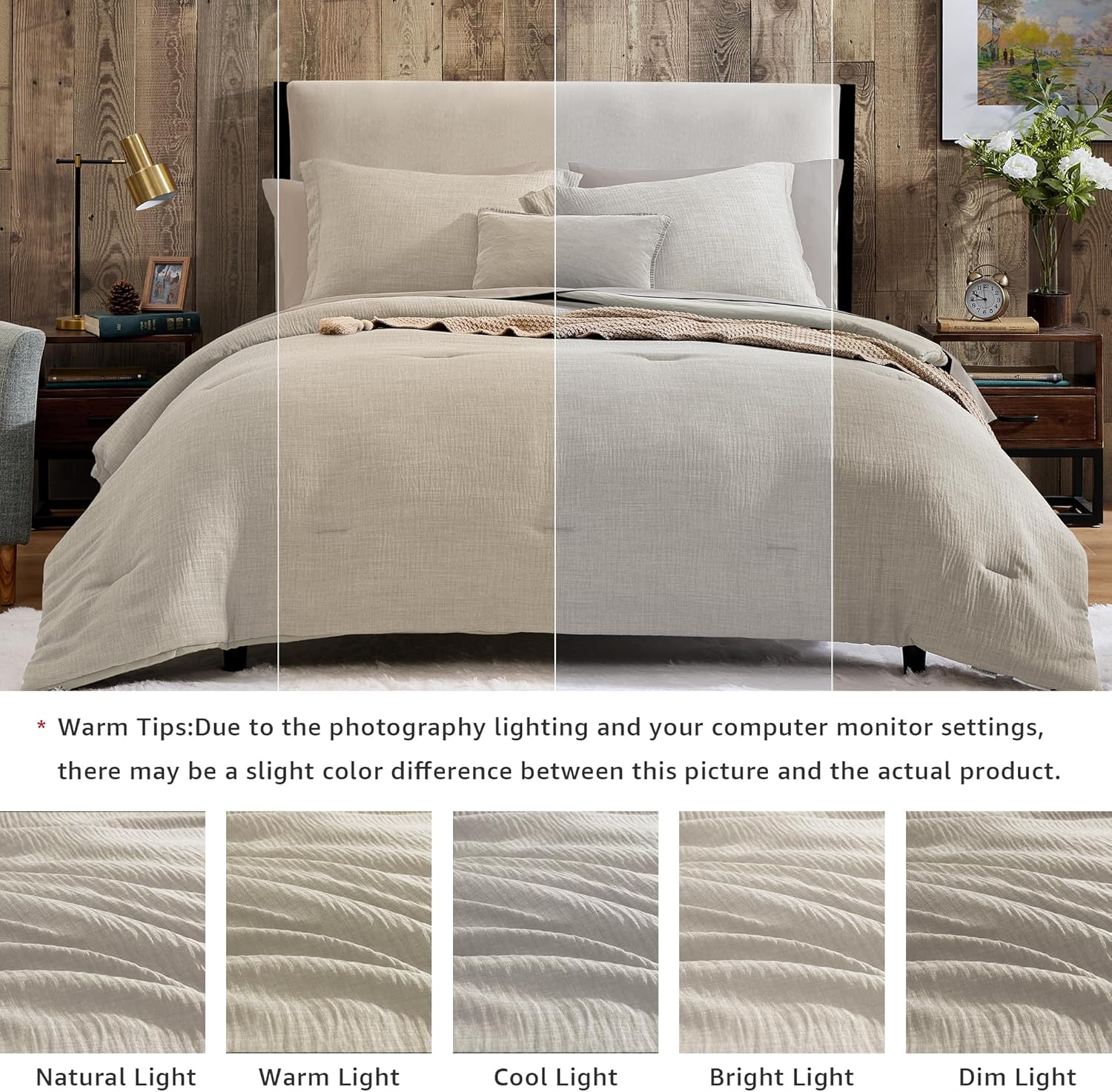 Melex Textured Comforter Set