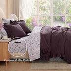 Melex Ruffle Comforter Set