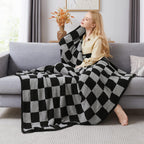 Melex Checkered Throw Blanket