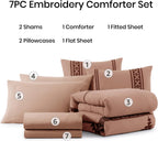 Melex Embroidery Comforter Set