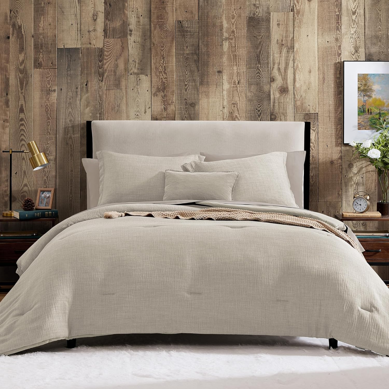 Melex Textured Comforter Set