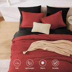 Prewashed fabric 7-piece Bed in a Bag Comforter Set