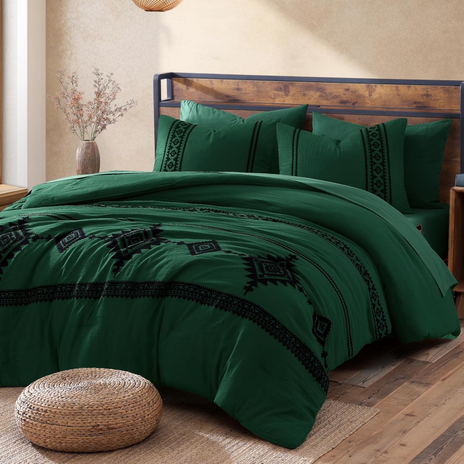 Melex Embroidery Comforter Set