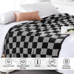 Melex Checkered Throw Blanket