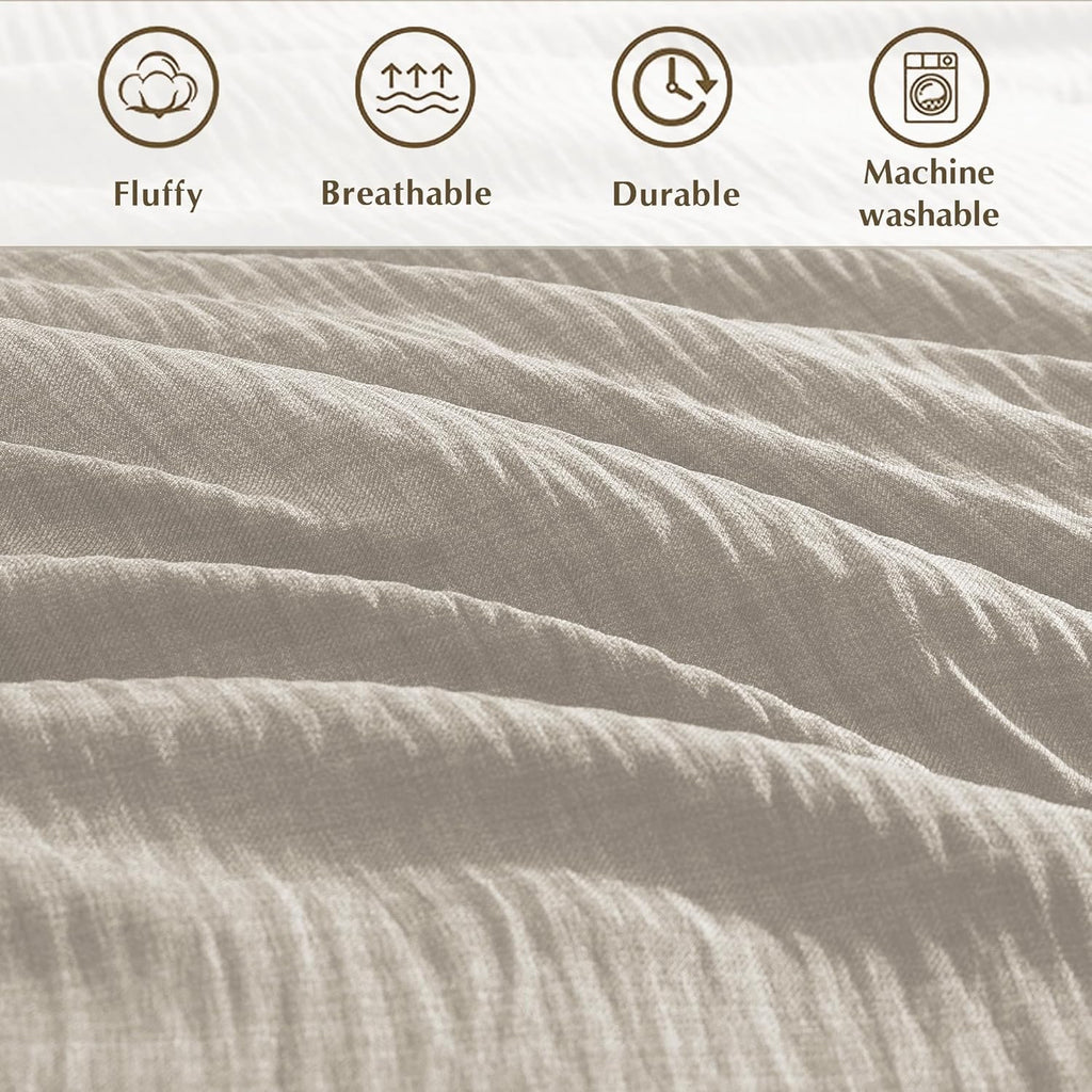 Melex Textured Comforter Set