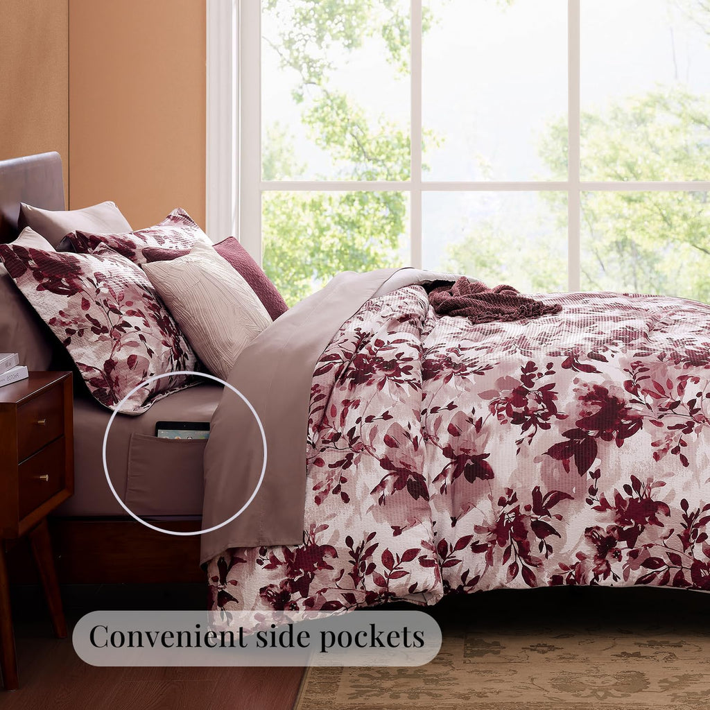 Melex Floral 7-piece Comforter Set