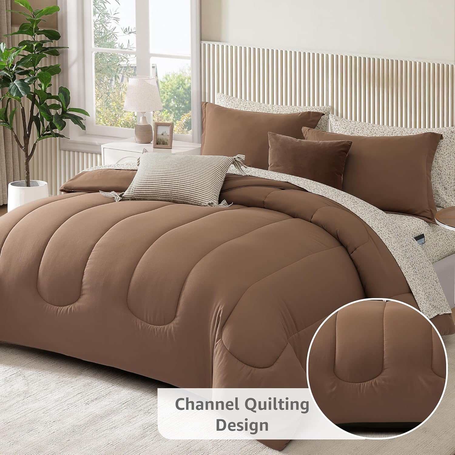 Melex 7-piece Bed in a Bag Comforter Set with Sheets