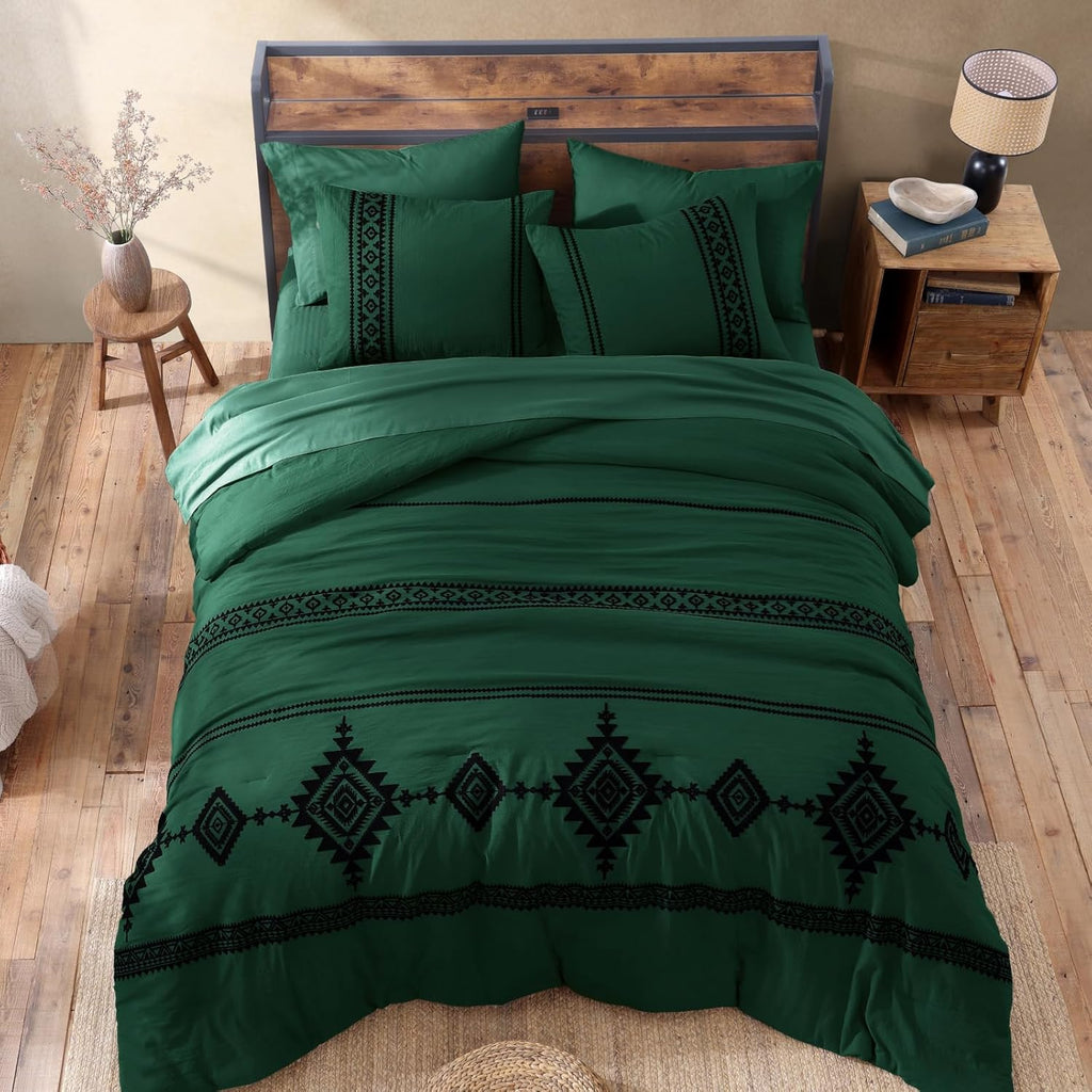 Melex Embroidery Comforter Set