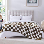 Melex Checkered Throw Blanket