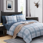 Melex Plaid Comforter Set